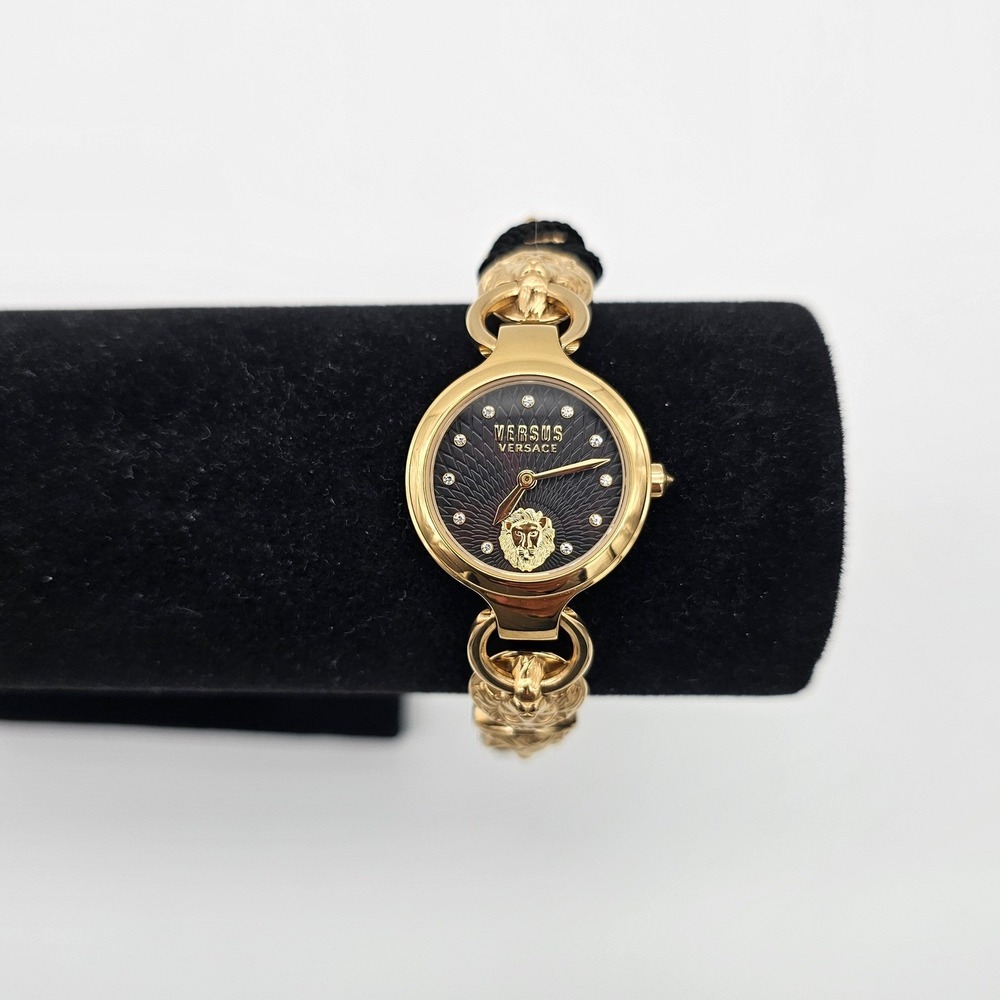 Versus Versace Women Watch Broadwood‎ Lion Head Gold Tone VSP170321 26mm